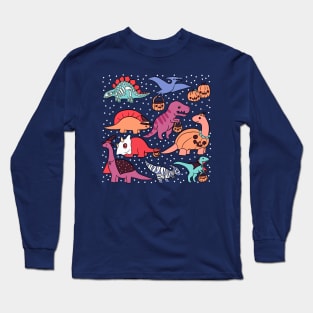 Cute halloween dinosaurs Long Sleeve T-Shirt